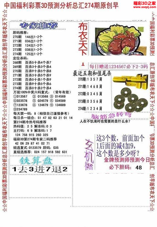 3d2022274期真精华早版布衣12