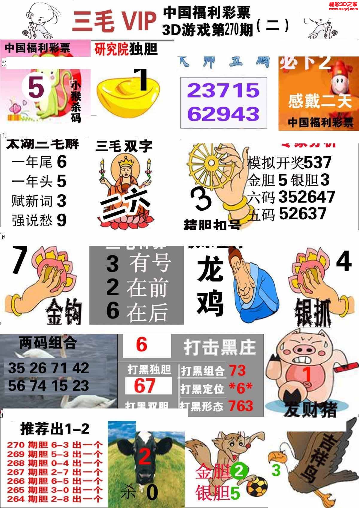 3d2022270期三毛图库第二版