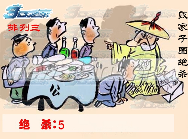 排列三2024305期:败家子图绝杀