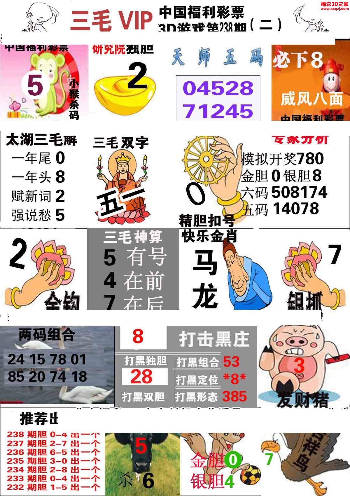 3d2022238期三毛图库第二版