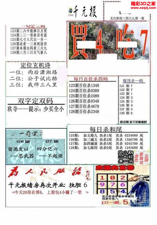 3d2022128期真精华布衣天下123456