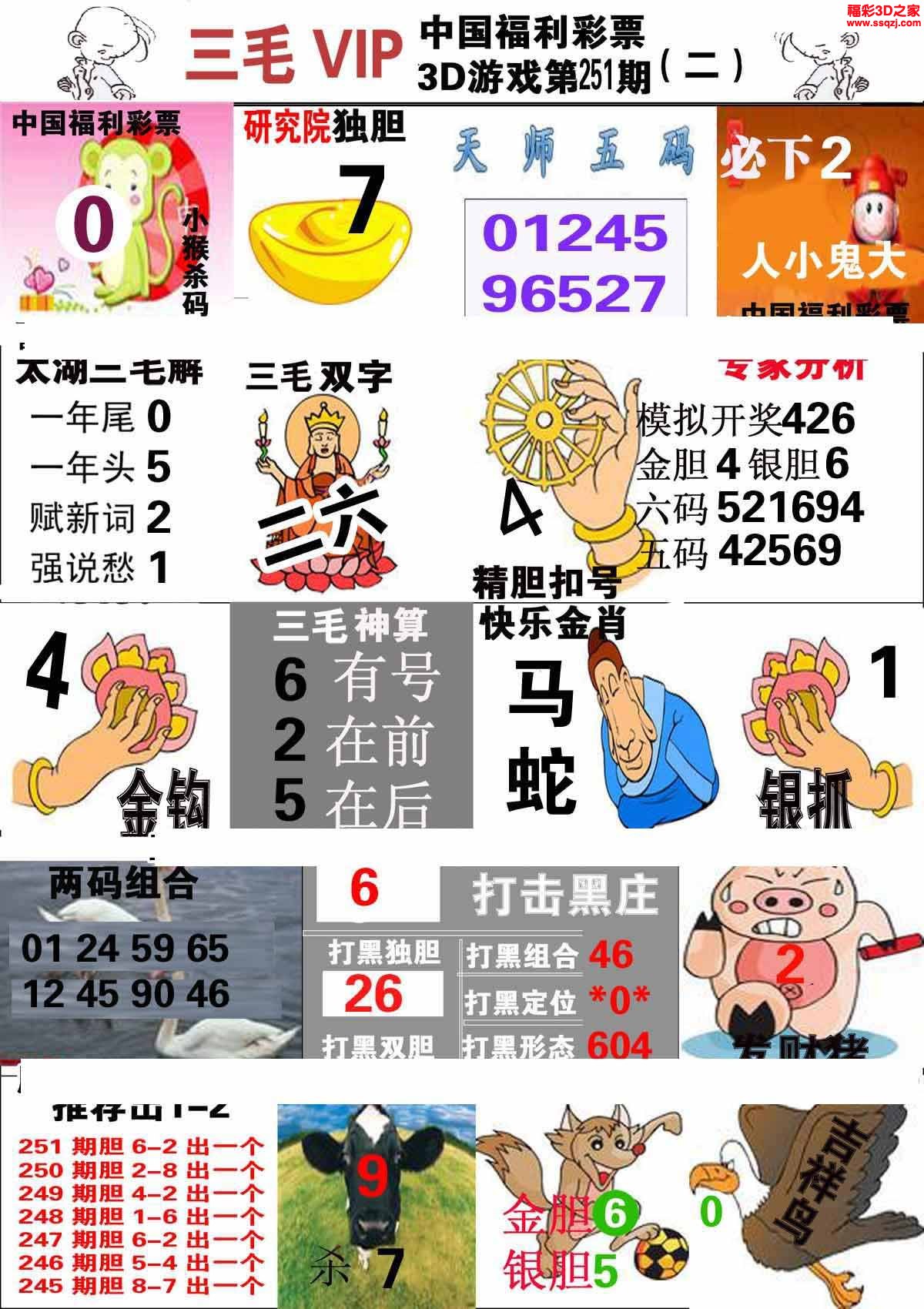 3d2022251期三毛图库第二版