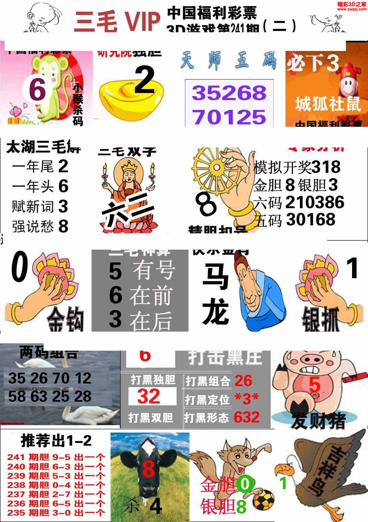 3d2022241期三毛图库第二版