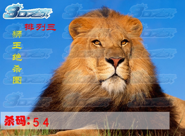 排列三2024307期:狮王绝杀图