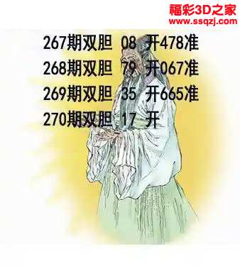 3d2023270期布衣天下双胆 3连中
