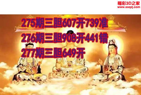 3d2023277期丹东双胆王