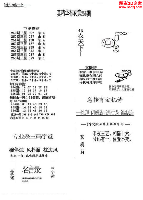 3d2022256期原始绝对布衣1234
