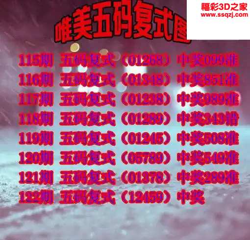 3d2024122期唯美五码胆码推荐 3连中