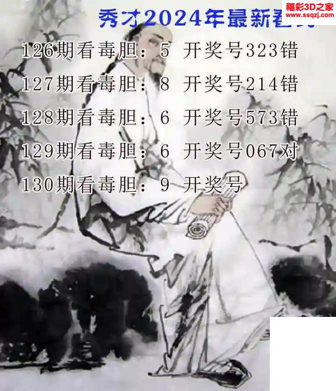 3d2024130期秀才进京找寻独胆 中6