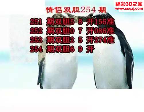 3d2024254期情侣双胆 3连中