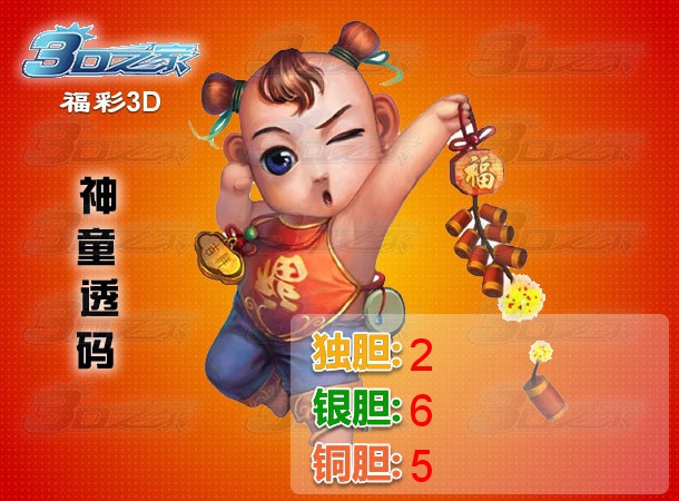3D2023180期:神童透码